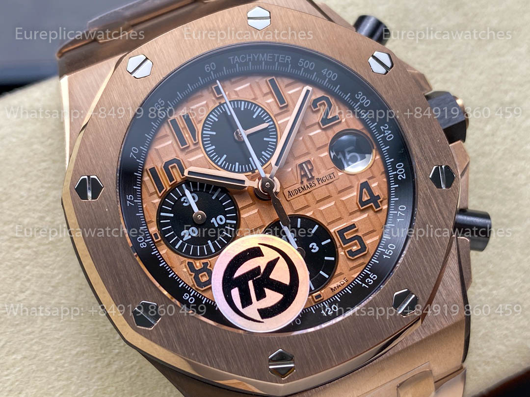 Audemars Piguet Royal Oak Offshore 26400 / 26238 / 26470 Series Rose Gold Dial TK Fabbrica acciaio inossidabile
