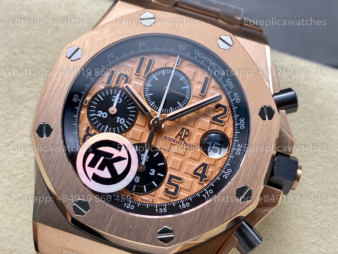 Audemars Piguet Royal Oak Offshore 26400 / 26238 / 26470 Series Rose Gold Dial TK Fabbrica acciaio inossidabile