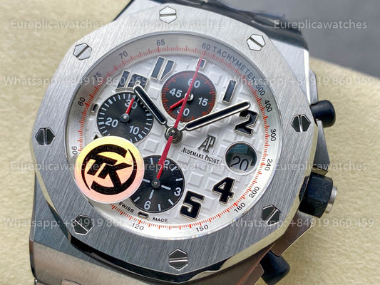 Audemars Piguet Royal Oak Offshore 26400 / 26238 / 26470 Series White Dial TK Fabbrica acciaio inossidabile