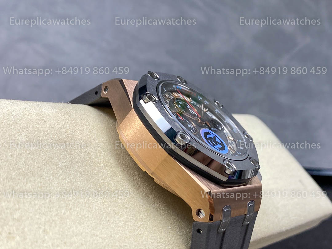 Audemars Piguet Royal Oak Offshore 26568OM Gray Dial Rose Gold TK Fábrica versão melhor 1:1