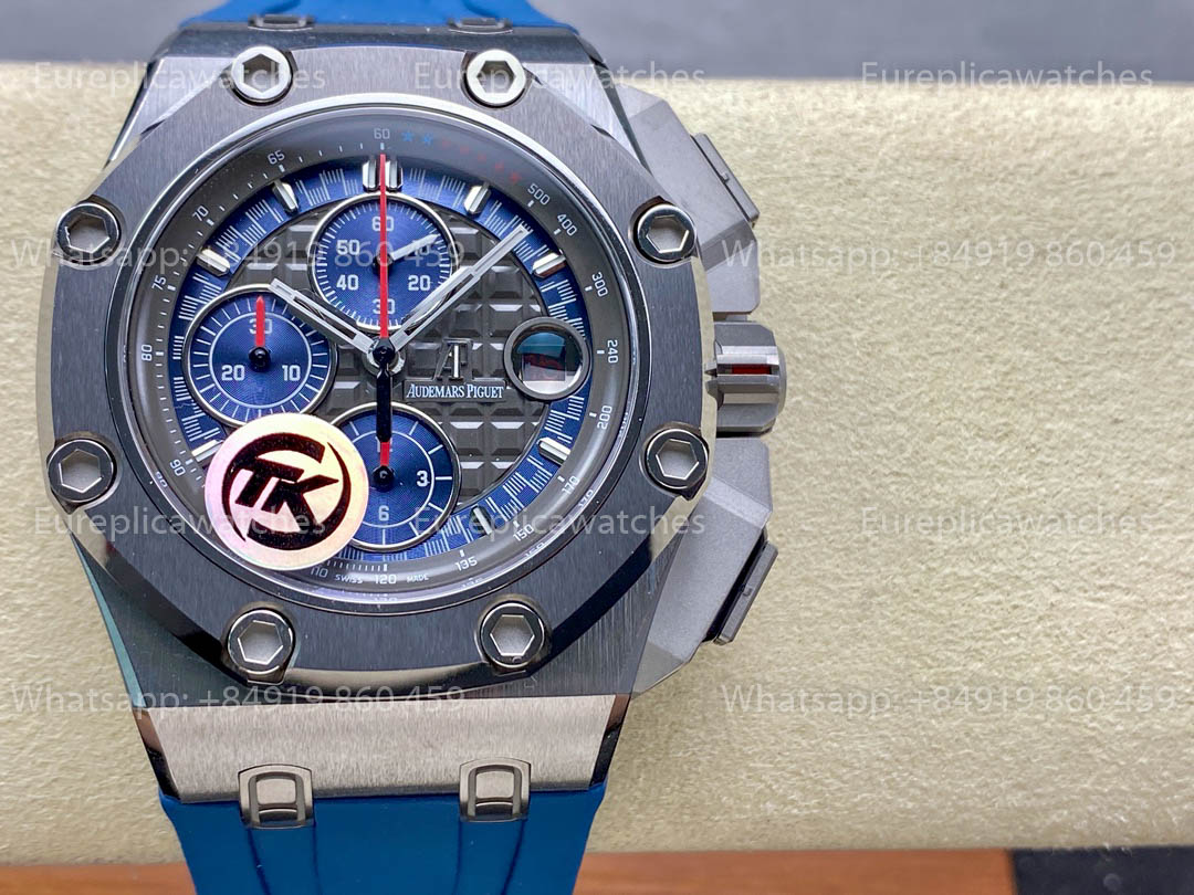 Audemars Piguet Royal Oak Offshore 26568OM Blue Dial TK Fábrica versão melhor 1:1