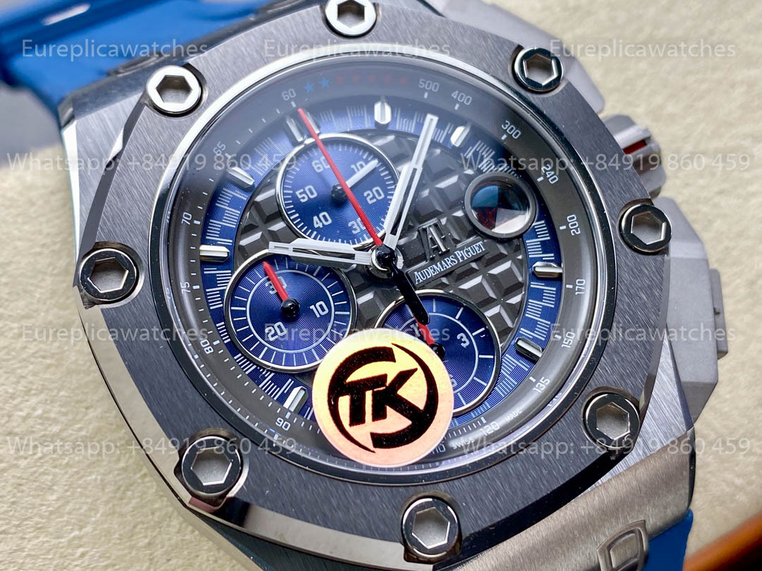Audemars Piguet Royal Oak Offshore 26568OM Blue Dial TK Fábrica versão melhor 1:1