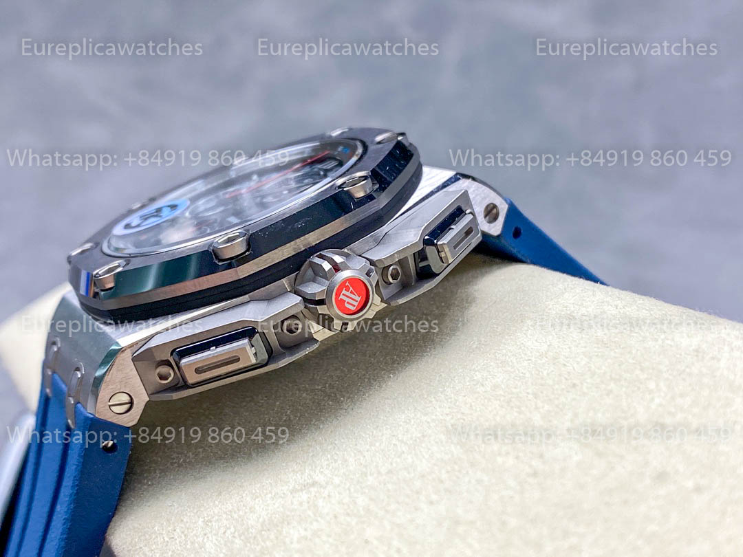 Audemars Piguet Royal Oak Offshore 26568OM Blue Dial TK Fábrica versão melhor 1:1