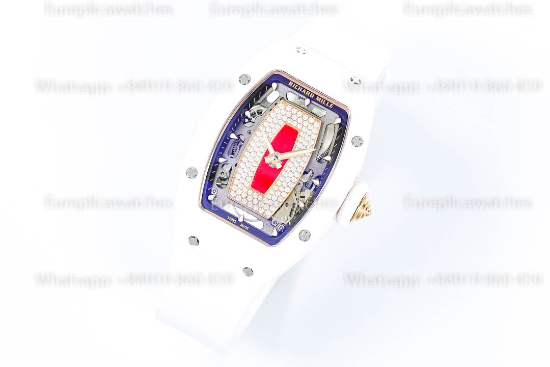 Richard Mille RM 07-01 White Ceramic Red-Lip versione migliore 1:1 ZF Fabbrica