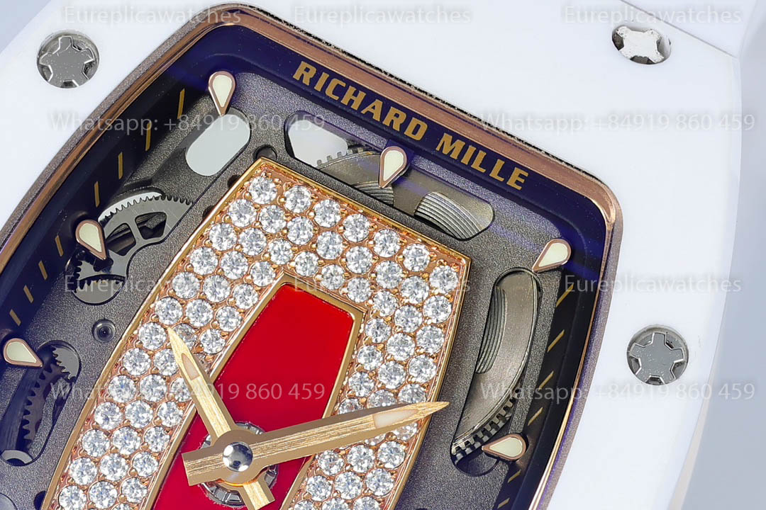Richard Mille RM 07-01 White Ceramic Red-Lip versione migliore 1:1 ZF Fabbrica