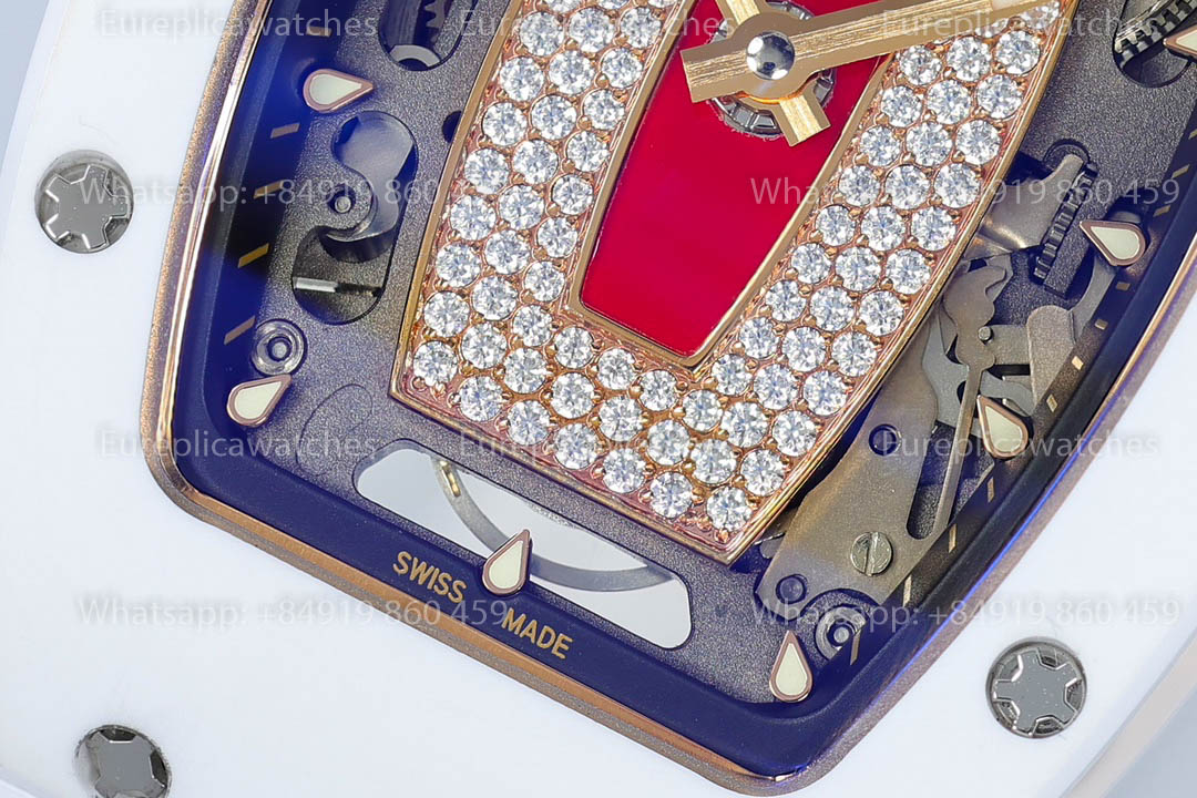 Richard Mille RM 07-01 White Ceramic Red-Lip versione migliore 1:1 ZF Fabbrica