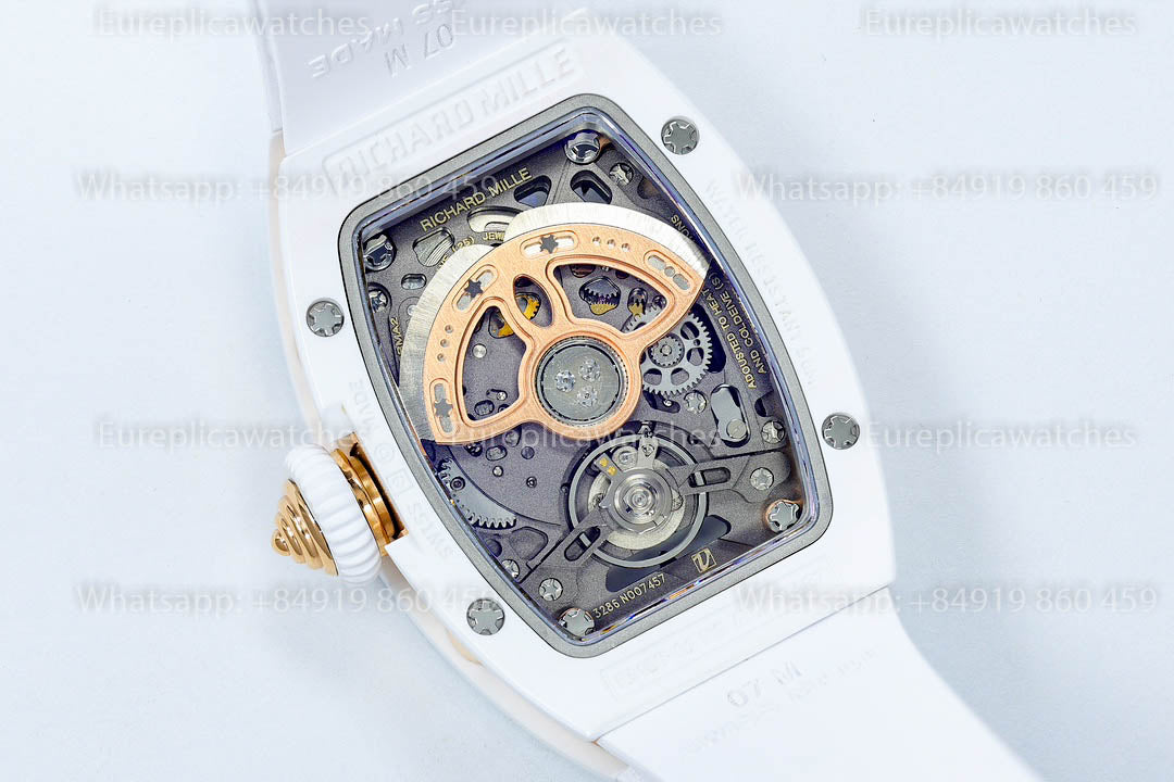 Richard Mille RM 07-01 White Ceramic Red-Lip versione migliore 1:1 ZF Fabbrica