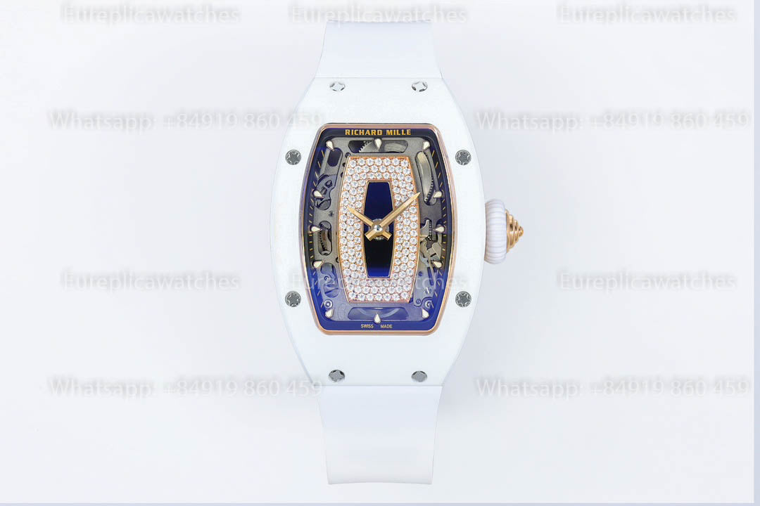 Richard Mille RM 07-01 White Ceramic Black-Lip versione migliore 1:1 ZF Fabbrica