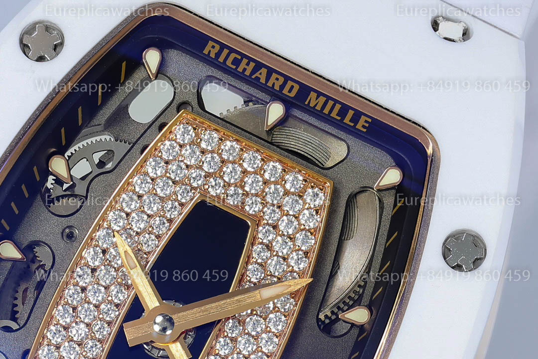 Richard Mille RM 07-01 White Ceramic Black-Lip versione migliore 1:1 ZF Fabbrica