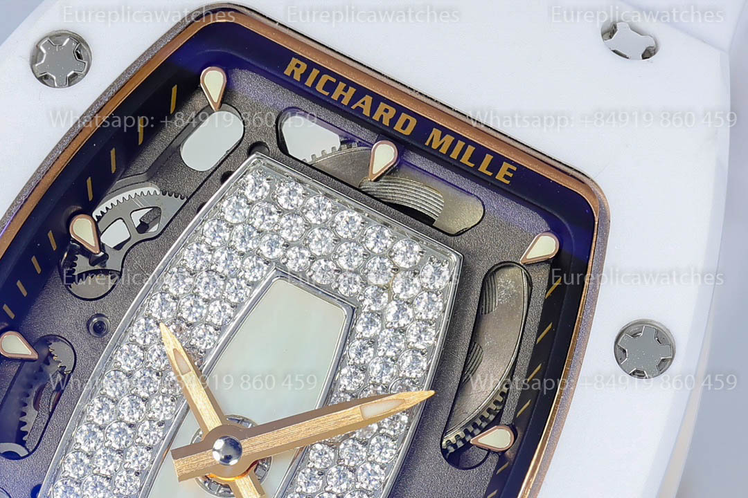 Richard Mille RM 07-01 White Ceramic MOP -Lip versione migliore 1:1 ZF Fabbrica