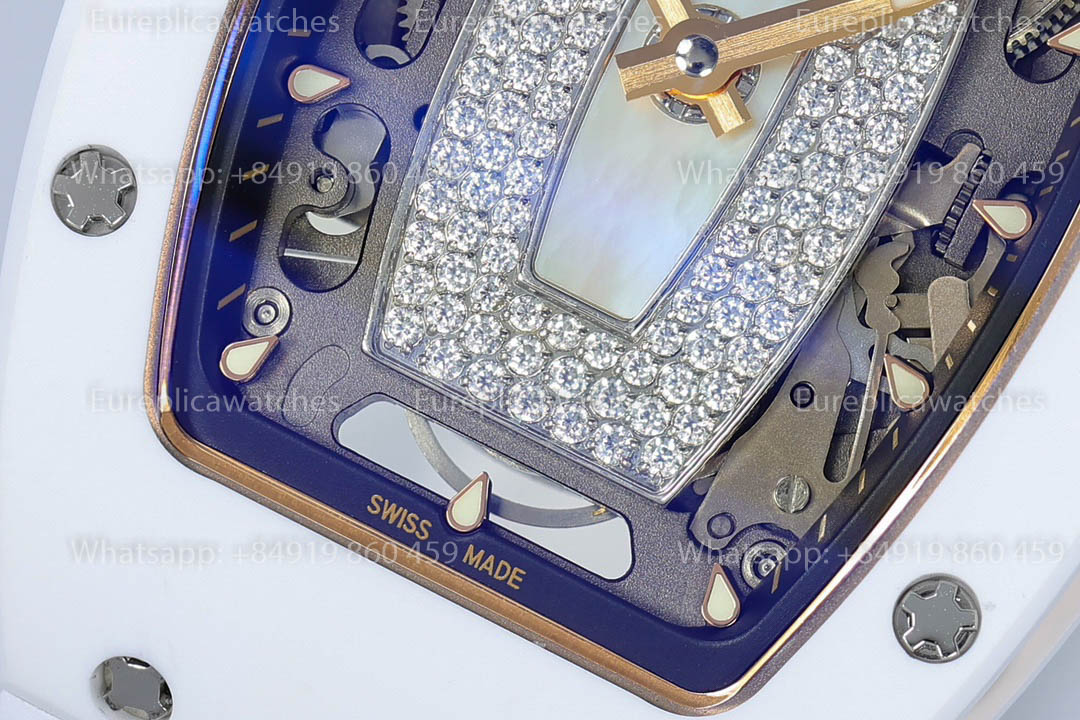 Richard Mille RM 07-01 White Ceramic MOP -Lip versione migliore 1:1 ZF Fabbrica