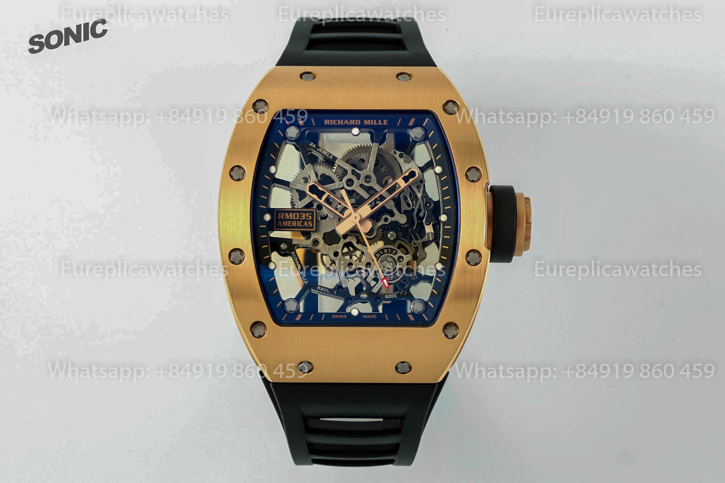 Richard Mille RM 035 “America's Toro” versão melhor 1:1 Sonic Fabbrica 2025 versão V4