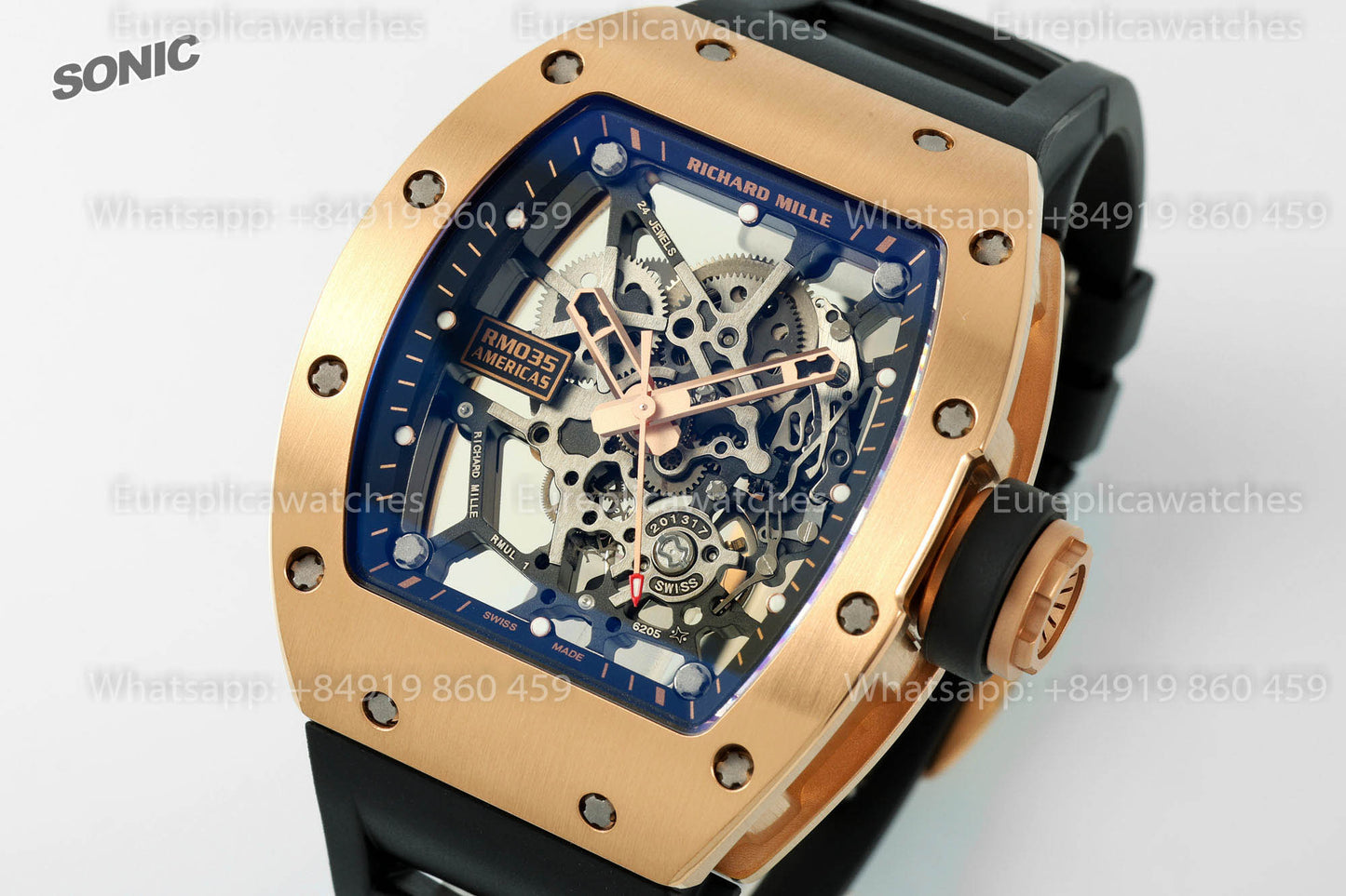 Richard Mille RM 035 “America's Toro” versão melhor 1:1 Sonic Fabbrica 2025 versão V4