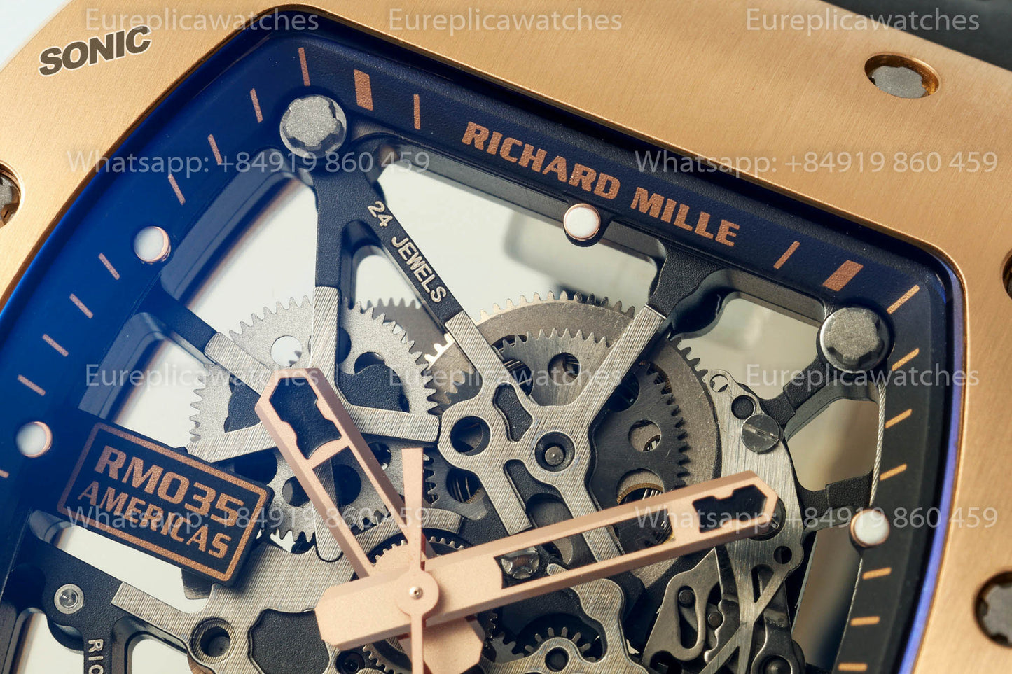 Richard Mille RM 035 “America's Toro” versão melhor 1:1 Sonic Fabbrica 2025 versão V4