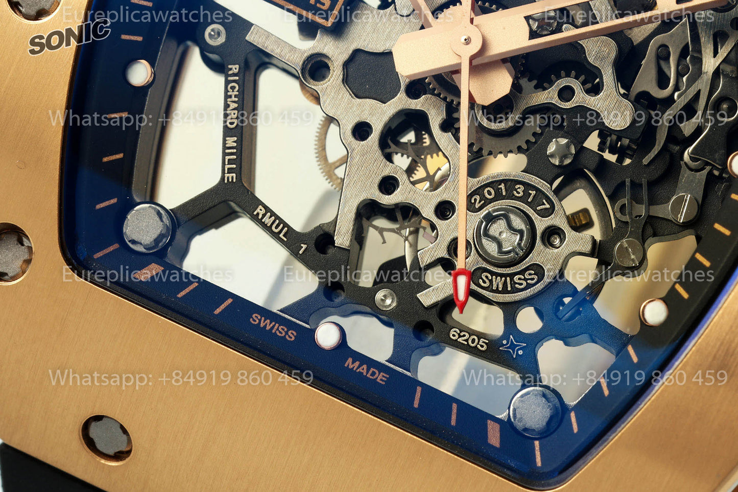 Richard Mille RM 035 “America's Toro” versão melhor 1:1 Sonic Fabbrica 2025 versão V4