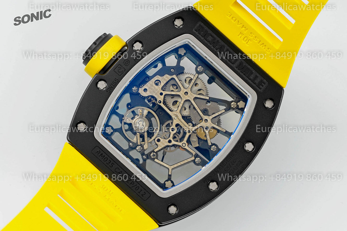 Richard Mille RM035 Rafael Nadal TZP Cerâmica NTPT Carbono versão melhor 1:1 Sonic Fabbrica V4