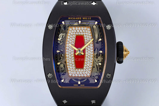 Richard Mille RM07-01 Black Ceramic Red Lips versione migliore 1:1 ZF Fabbrica