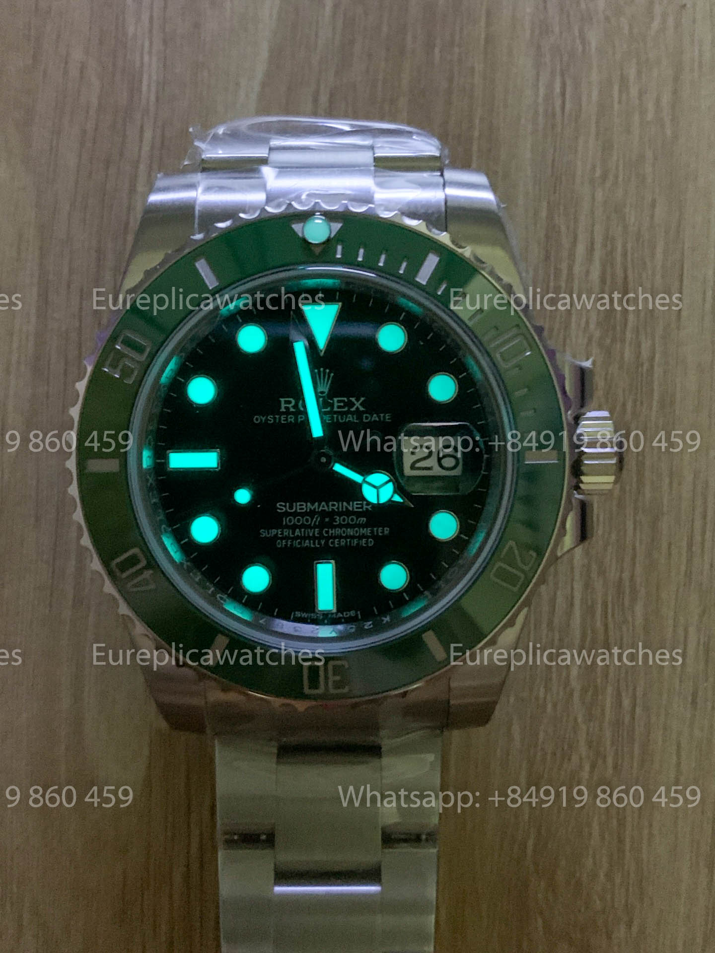 Rolex Submariner Date 116610LV quadrante verde Submariner Hulk versione migliore 1:1 VS Fabbrica