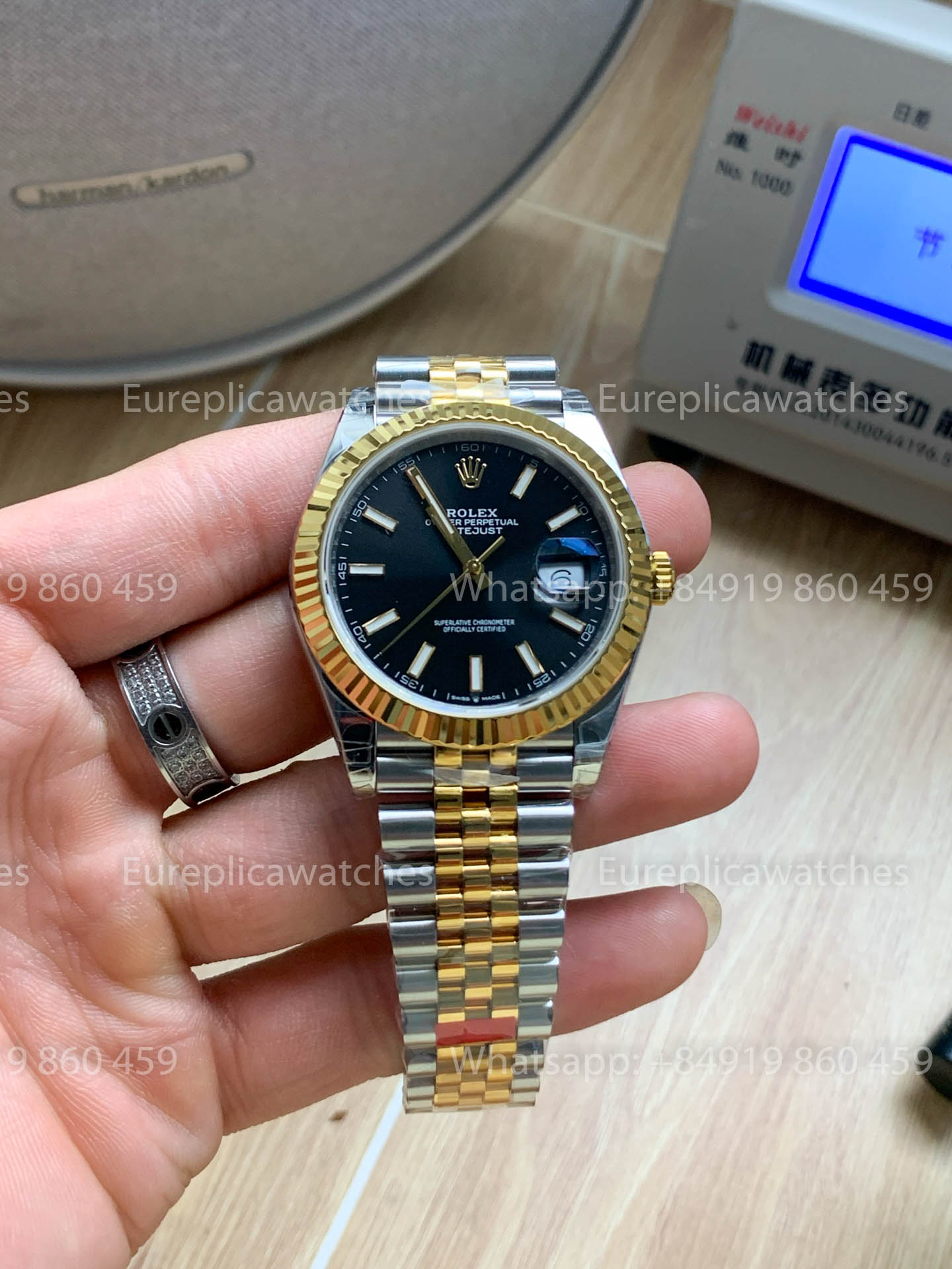 Rolex Datejust 41 M126333 quadrante nero Fluted lunetta versione migliore 1:1 VS Fabbrica