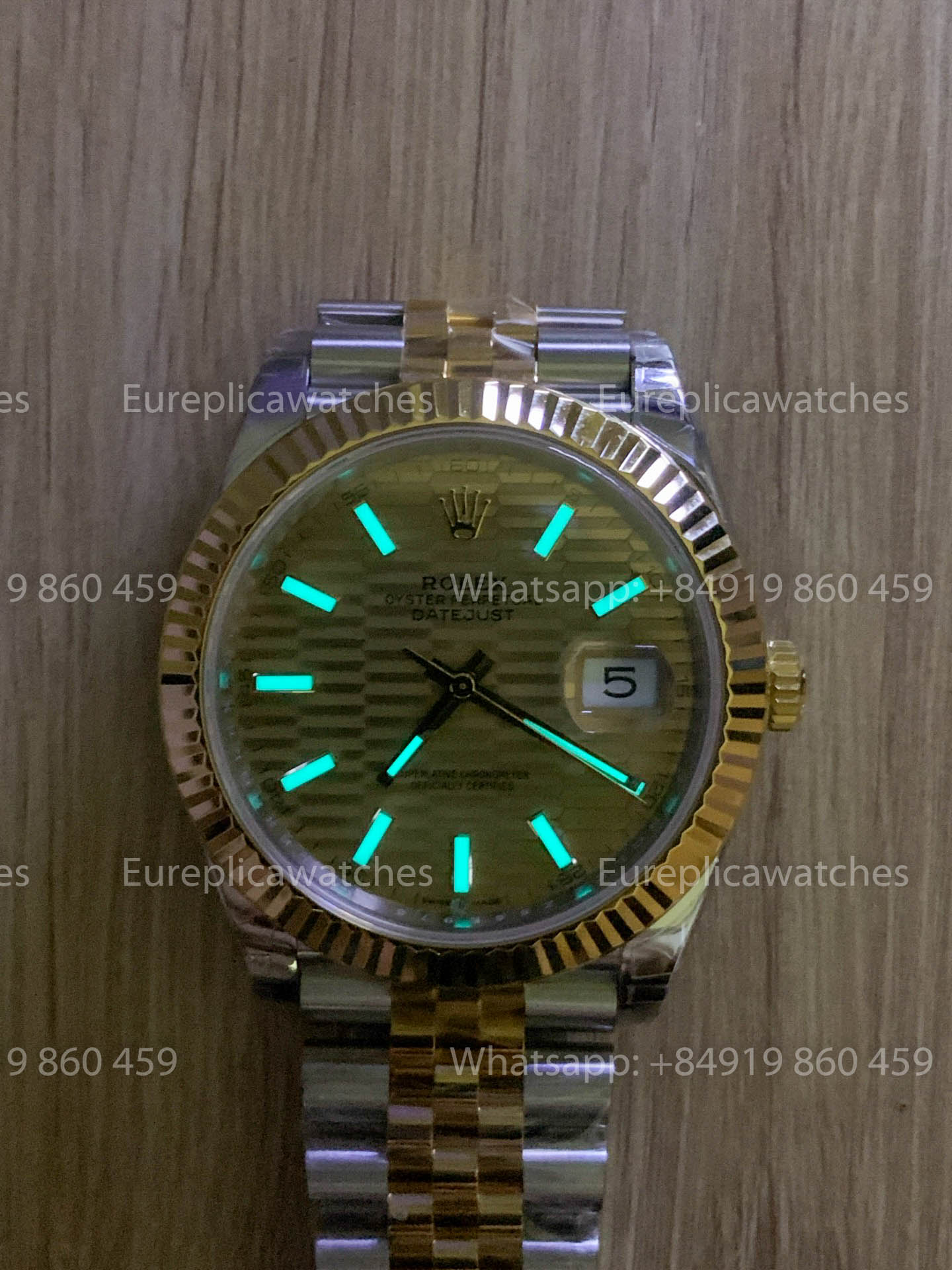 Rolex Datejust 41 M126333 Golden Motif quadrante Fluted lunetta versione migliore 1:1 VS Fabbrica