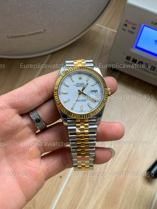 Rolex Datejust 41 M126333 Yellow Oro Rolesor  Fluted lunetta versione migliore 1:1 VS Fabbrica