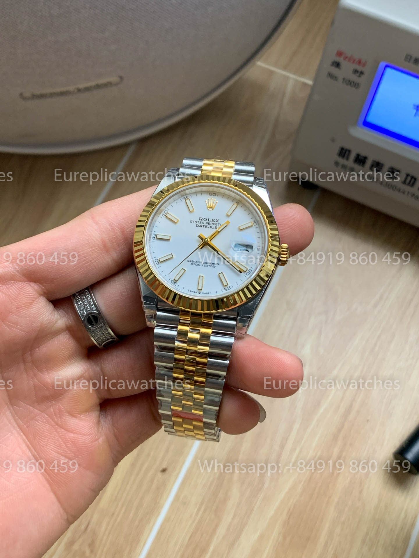 Rolex Datejust 41 M126333 Yellow Oro Rolesor  Fluted lunetta versione migliore 1:1 VS Fabbrica