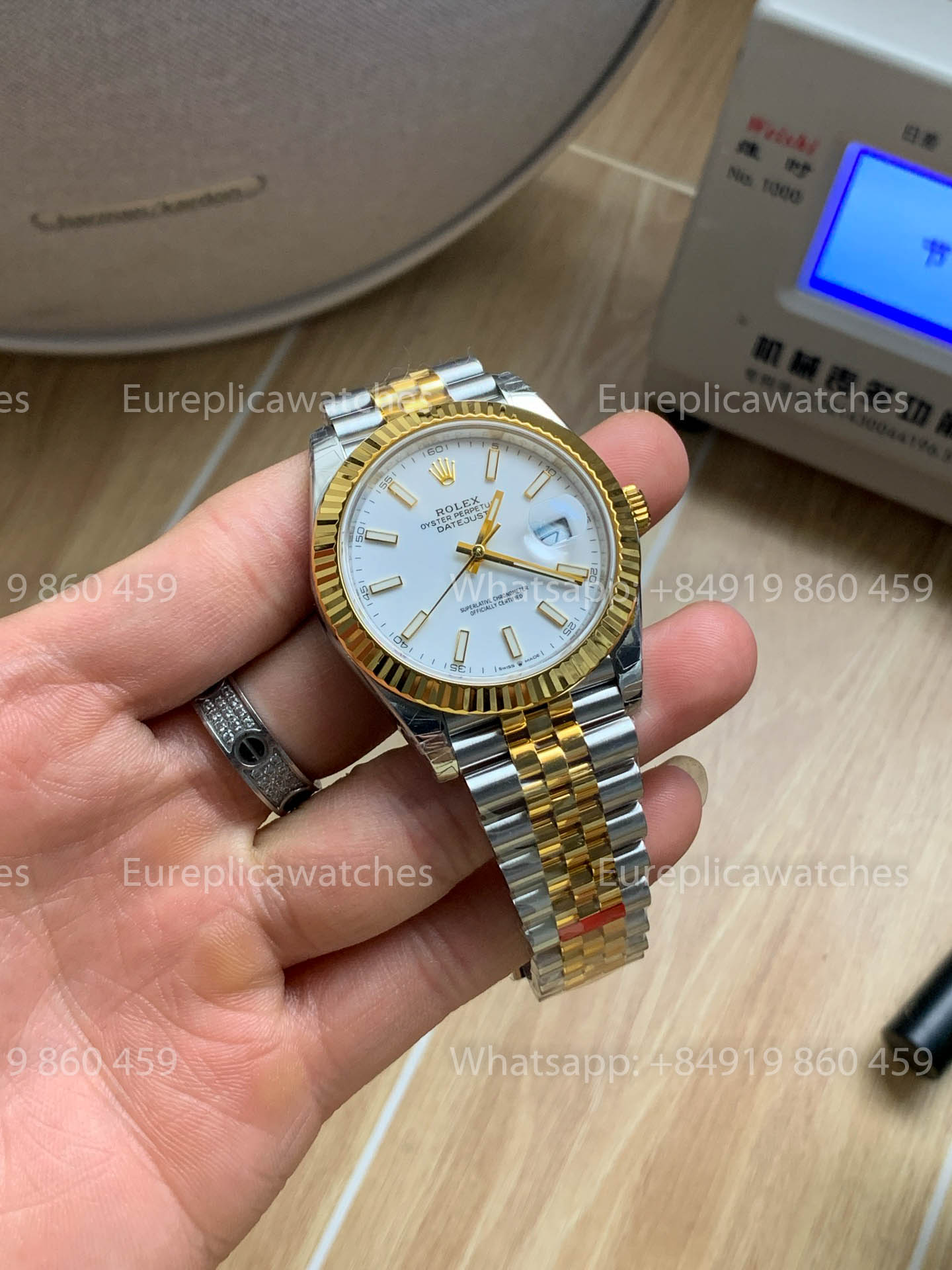 Rolex Datejust 41 M126333 Yellow Oro Rolesor  Fluted lunetta versione migliore 1:1 VS Fabbrica