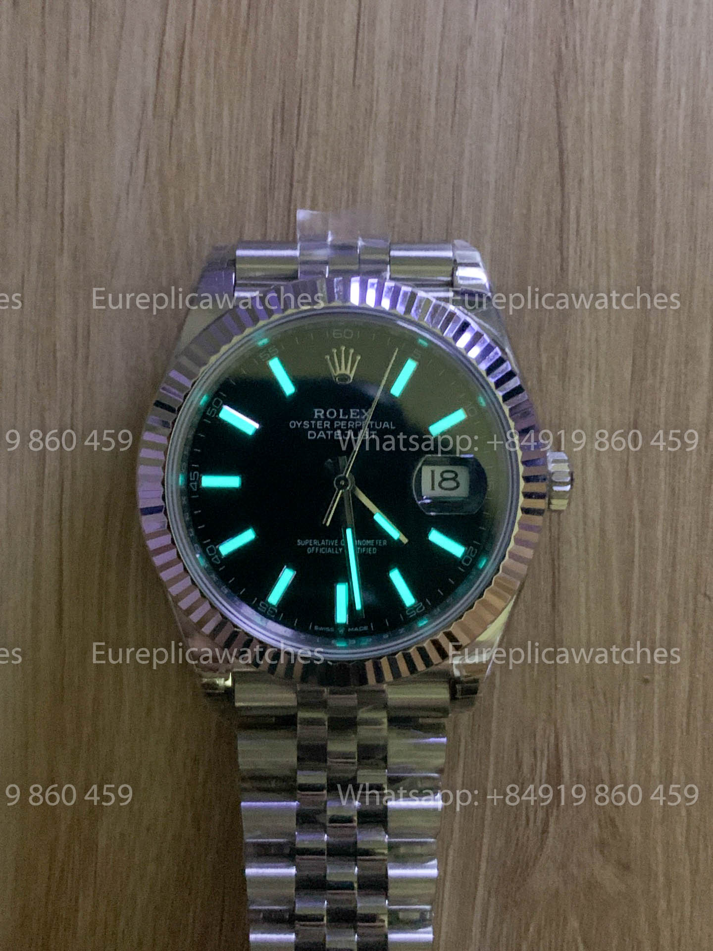 Rolex Datejust 41 M126334-0018 quadrante nero Fluted lunetta versione migliore 1:1 VS Fabbrica