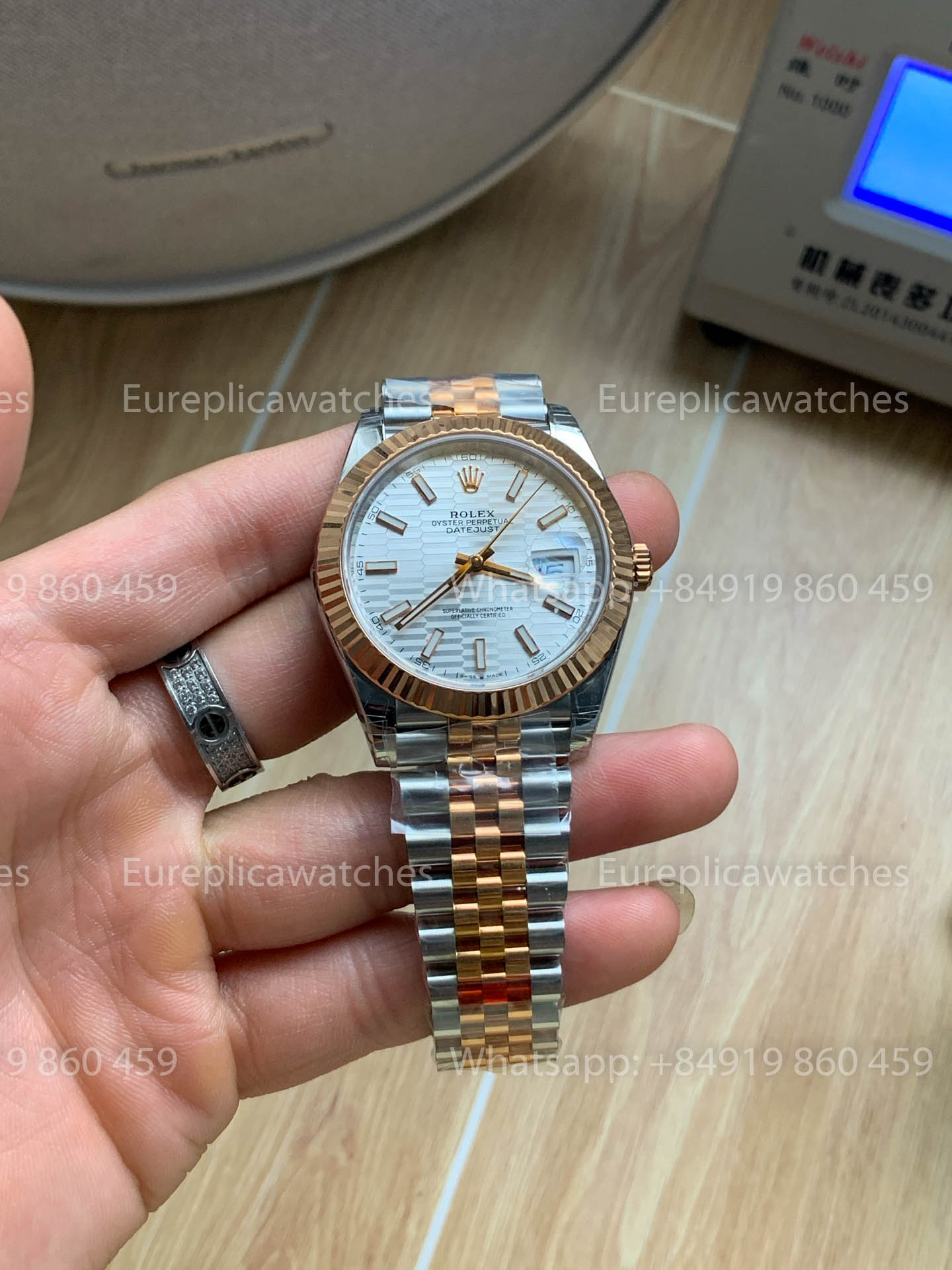 Rolex Datejust 41 M126331-0021 Fluted Argento Fluted Motif Index quadrante versione migliore 1:1 VS Fabbrica