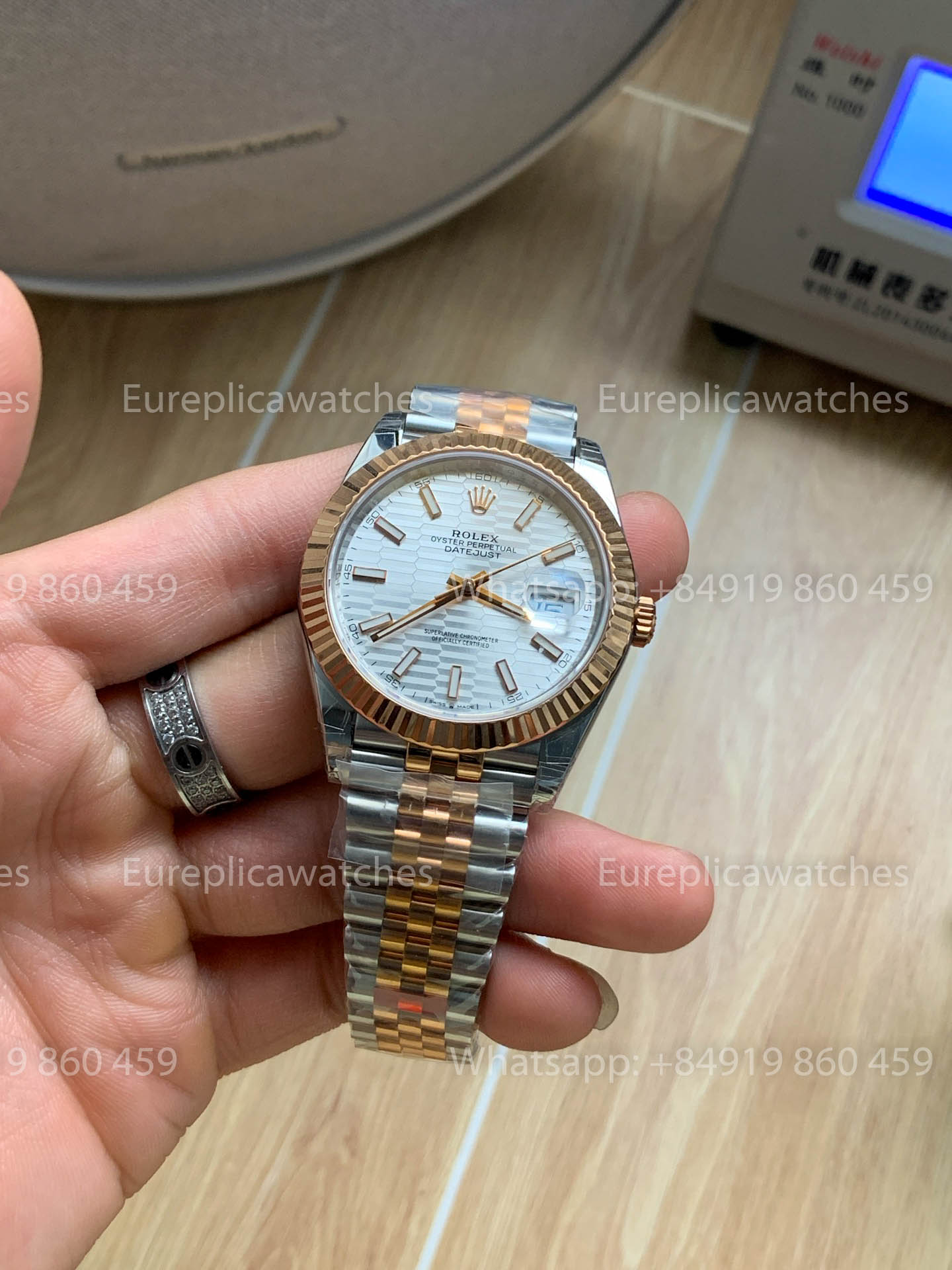 Rolex Datejust 41 M126331-0021 Fluted Argento Fluted Motif Index quadrante versione migliore 1:1 VS Fabbrica