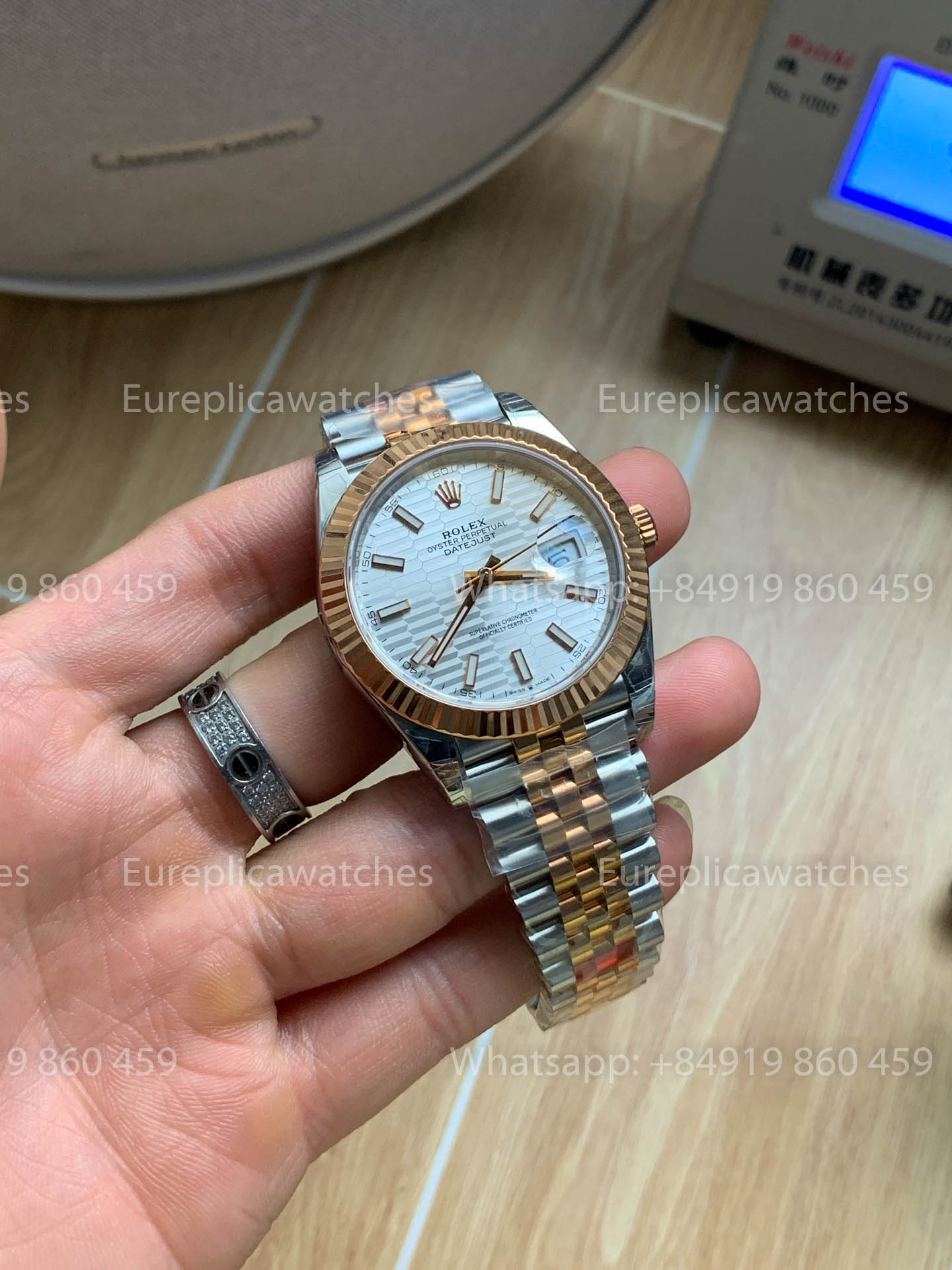Rolex Datejust 41 M126331-0021 Fluted Argento Fluted Motif Index quadrante versione migliore 1:1 VS Fabbrica