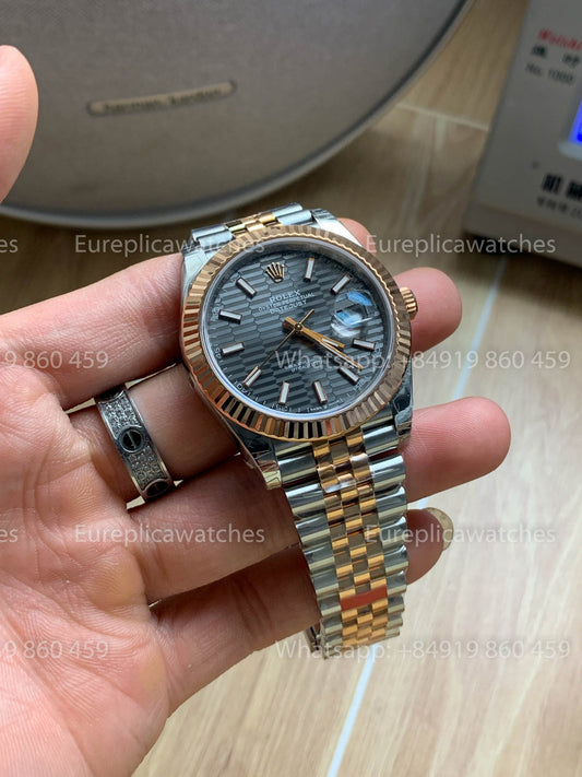 Rolex Datejust 41 M126331-0020 Grigio Motif quadrante versione migliore 1:1 VS Fabbrica
