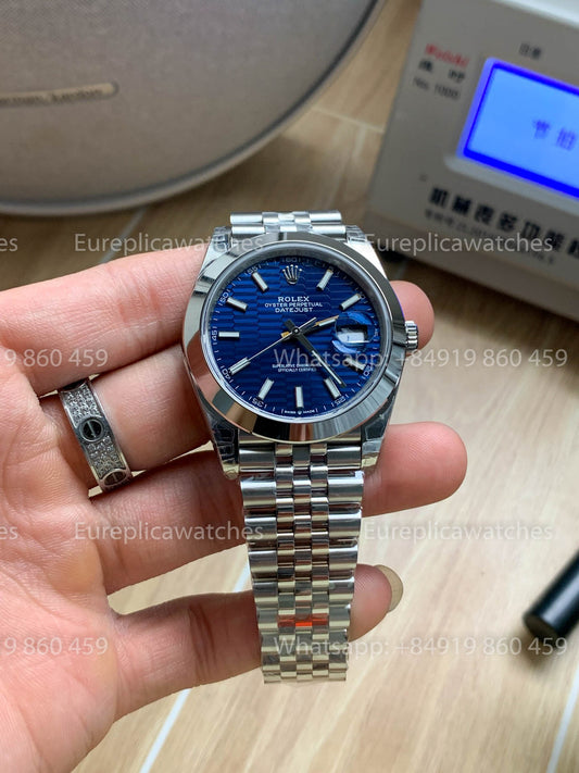 Rolex Datejust 41 M126300-0024 quadrante blu quadrante versione migliore 1:1 VS Fabbrica