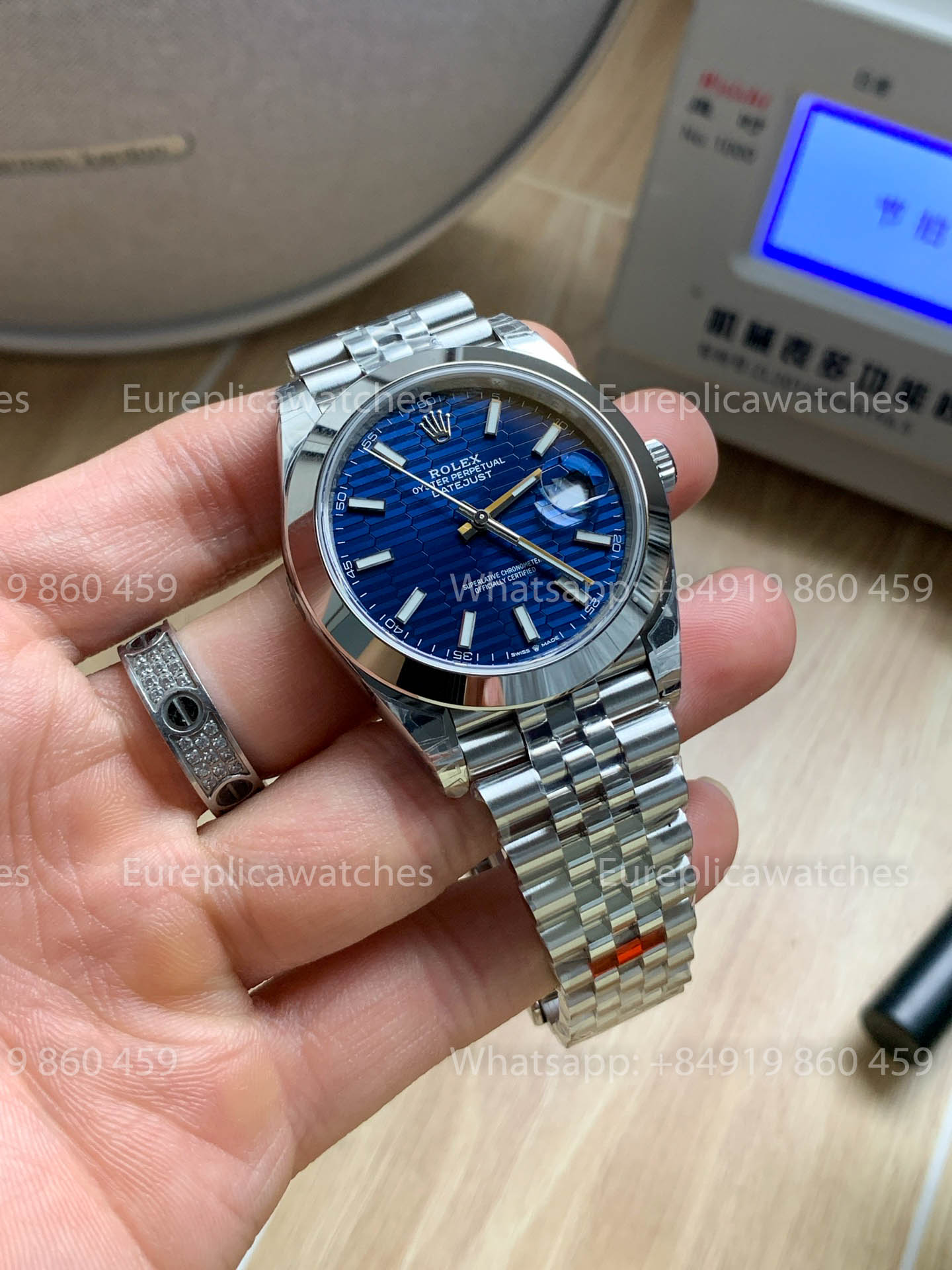 Rolex Datejust 41 M126300-0024 quadrante blu quadrante versione migliore 1:1 VS Fabbrica