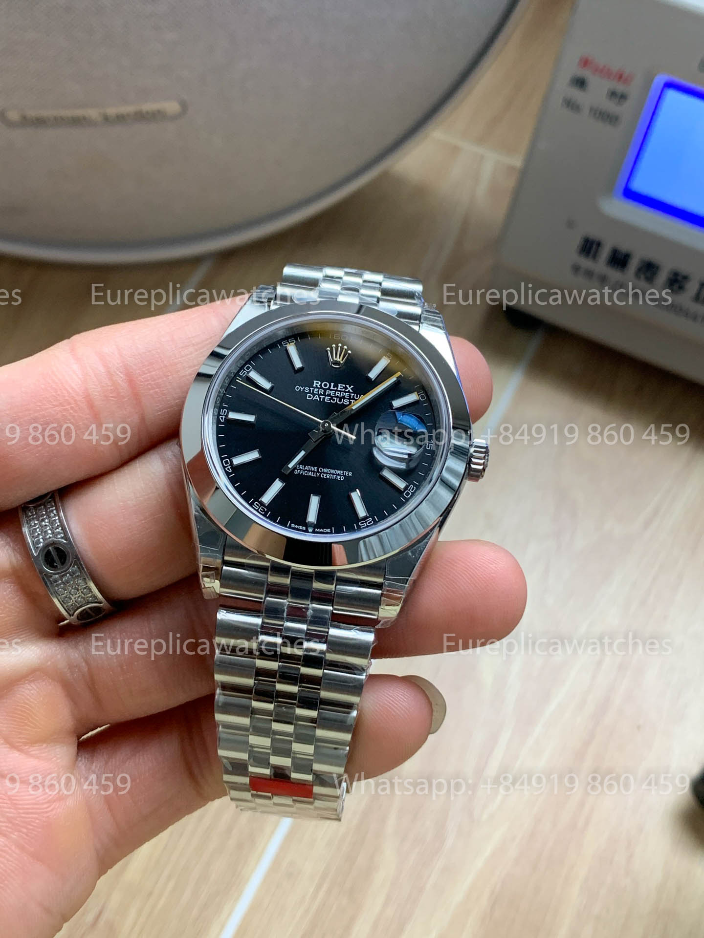 Rolex Datejust 41 M126300 quadrante nero Smooth lunetta versione migliore 1:1 VS Fabbrica
