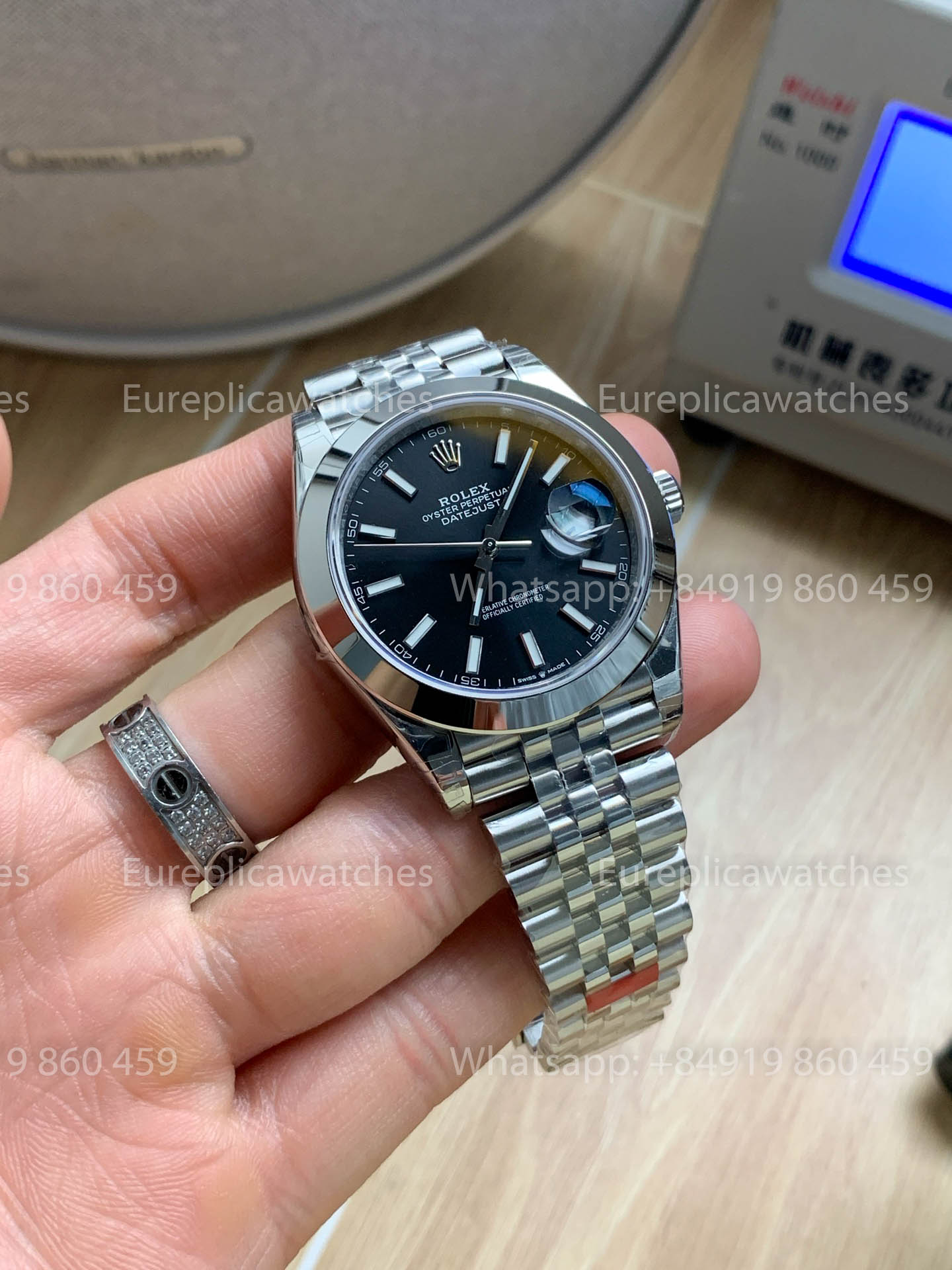Rolex Datejust 41 M126300 quadrante nero Smooth lunetta versione migliore 1:1 VS Fabbrica