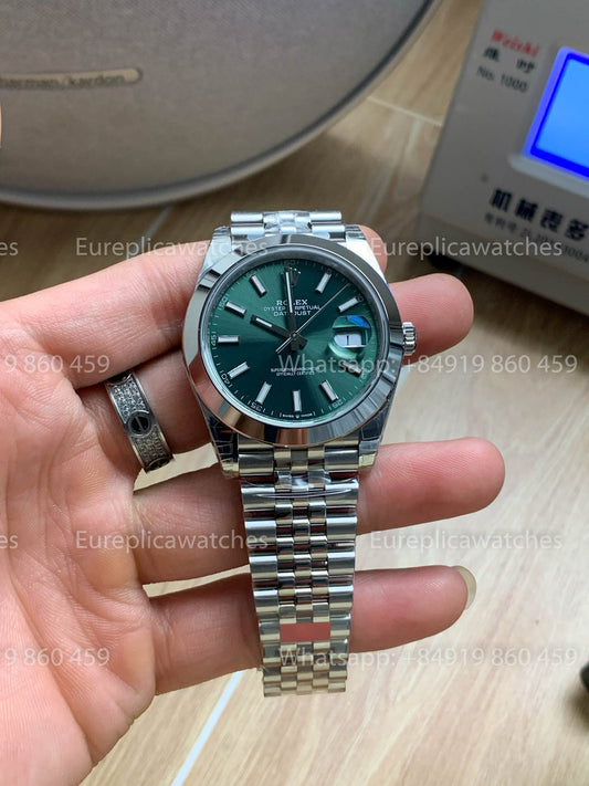 Rolex Datejust 41 M126300-0020 quadrante verde versione migliore 1:1 VS Fabbrica
