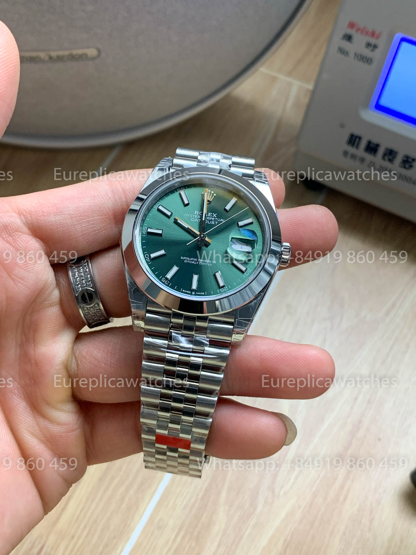 Rolex Datejust 41 M126300-0020 quadrante verde versione migliore 1:1 VS Fabbrica