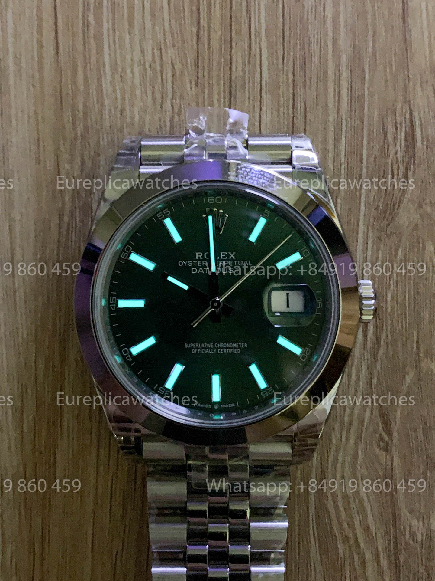 Rolex Datejust 41 M126300-0020 quadrante verde versione migliore 1:1 VS Fabbrica