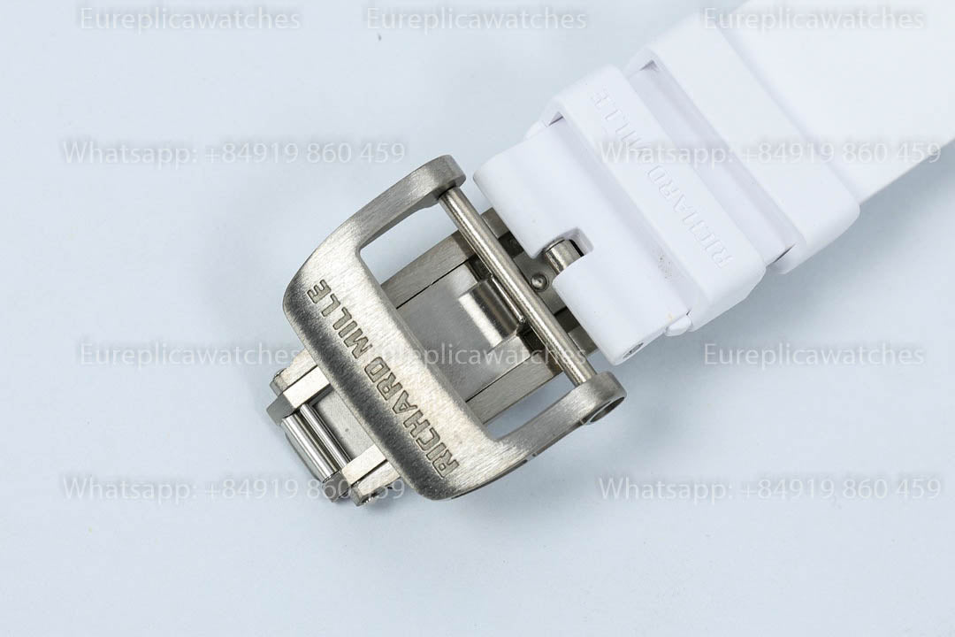 Richard Mille RM35-01 White Carbon versione migliore 1:1 White Rubber cinturino ZF Fabbrica