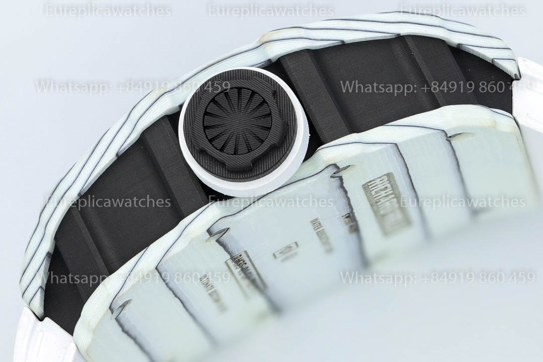 Richard Mille RM35-01 White Carbon versione migliore 1:1 White Rubber cinturino ZF Fabbrica