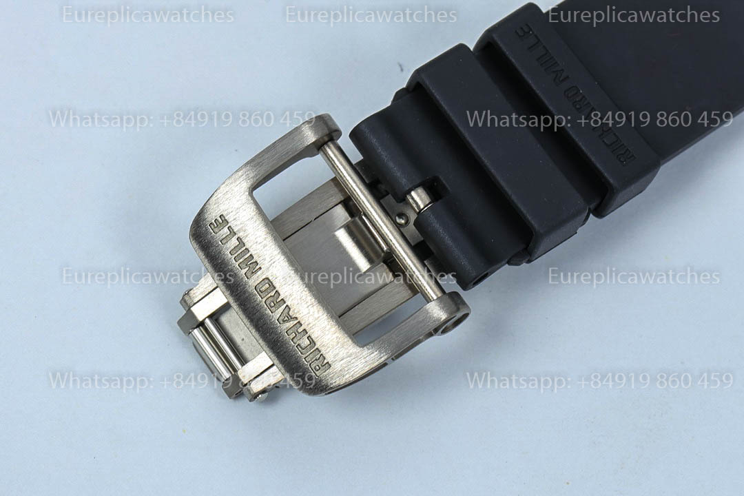 Richard Mille RM35-01 White Carbon versione migliore 1:1 Black Rubber cinturino ZF Fabbrica