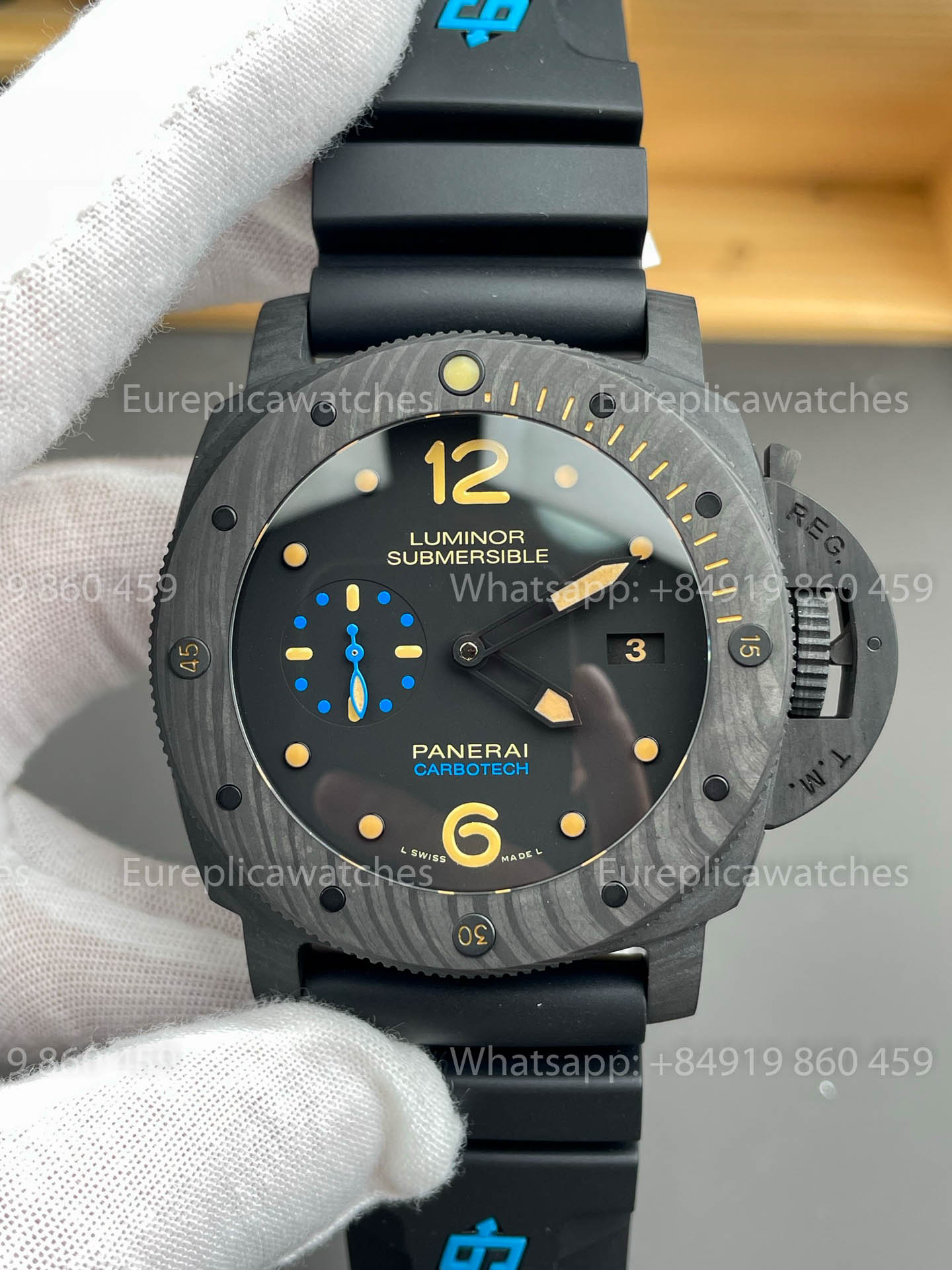 Panerai Luminor Submersible 1950 Carbotech PAM616 - 47mm versione migliore 1:1 VS Fabbrica