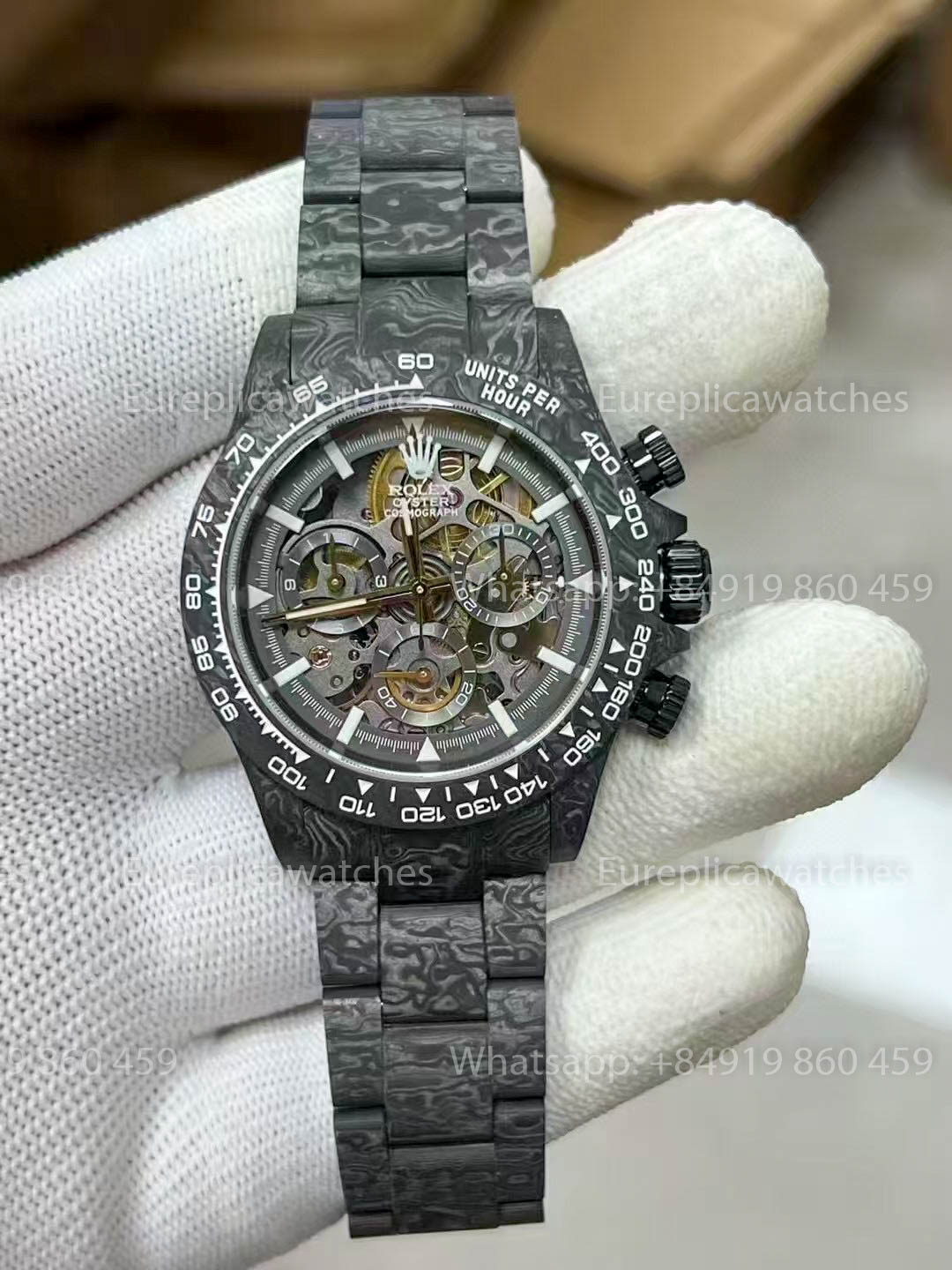 Rolex Daytona Carbonio Shadow in Oro  ZIF REMOULD versione migliore 1:1 quadrante nero