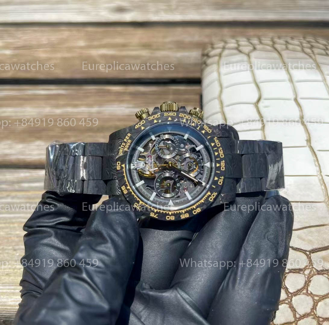 Rolex Daytona Carbonio Shadow in Oro  ZIF REMOULD versione migliore 1:1 quadrante nero
