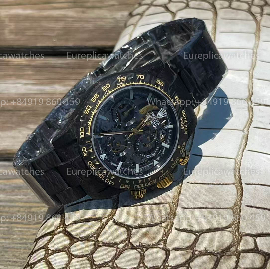 Rolex Daytona Carbonio Shadow in Oro  ZIF REMOULD versione migliore 1:1 quadrante nero