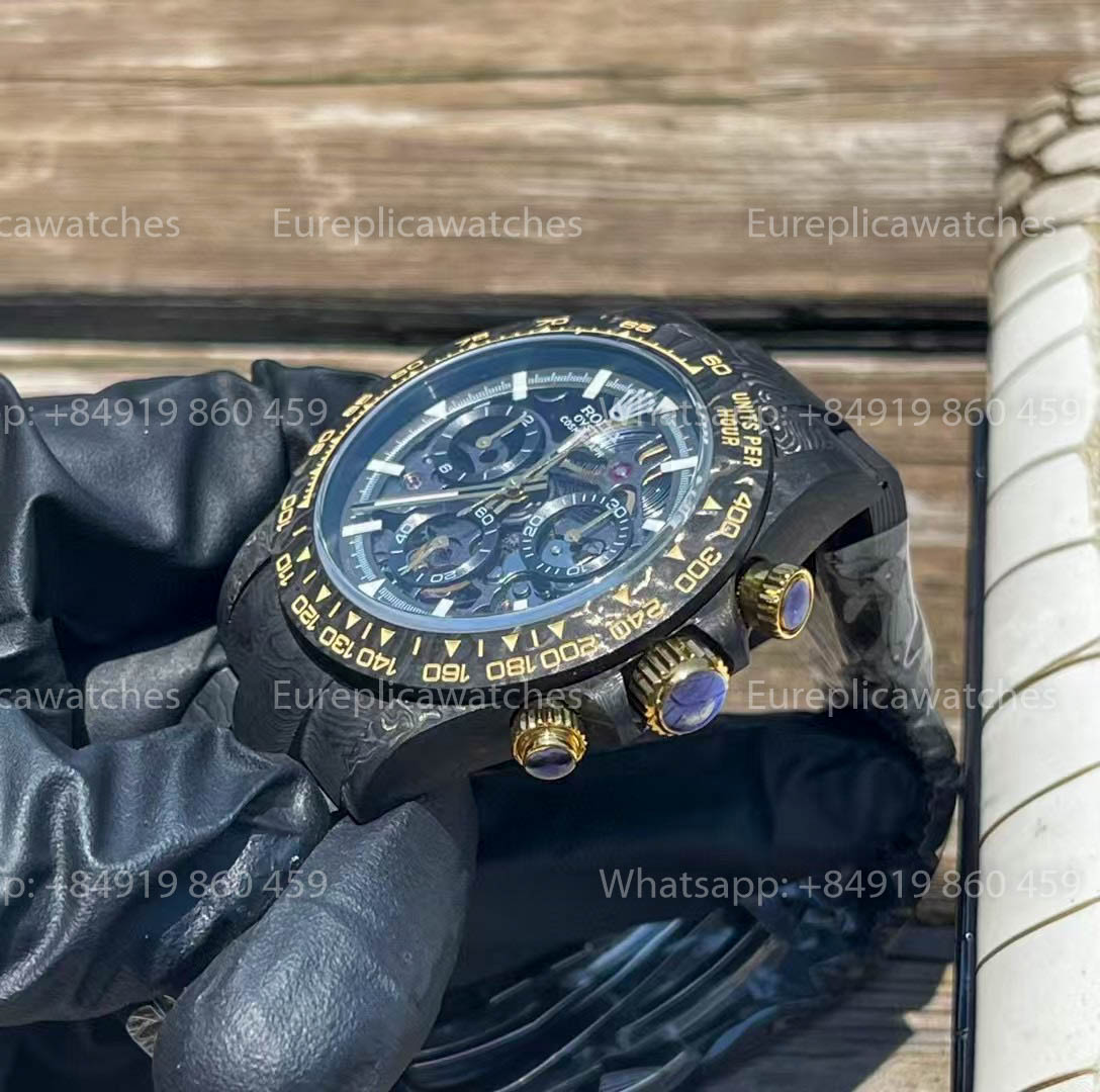 Rolex Daytona Carbonio Shadow in Oro  ZIF REMOULD versione migliore 1:1 quadrante nero
