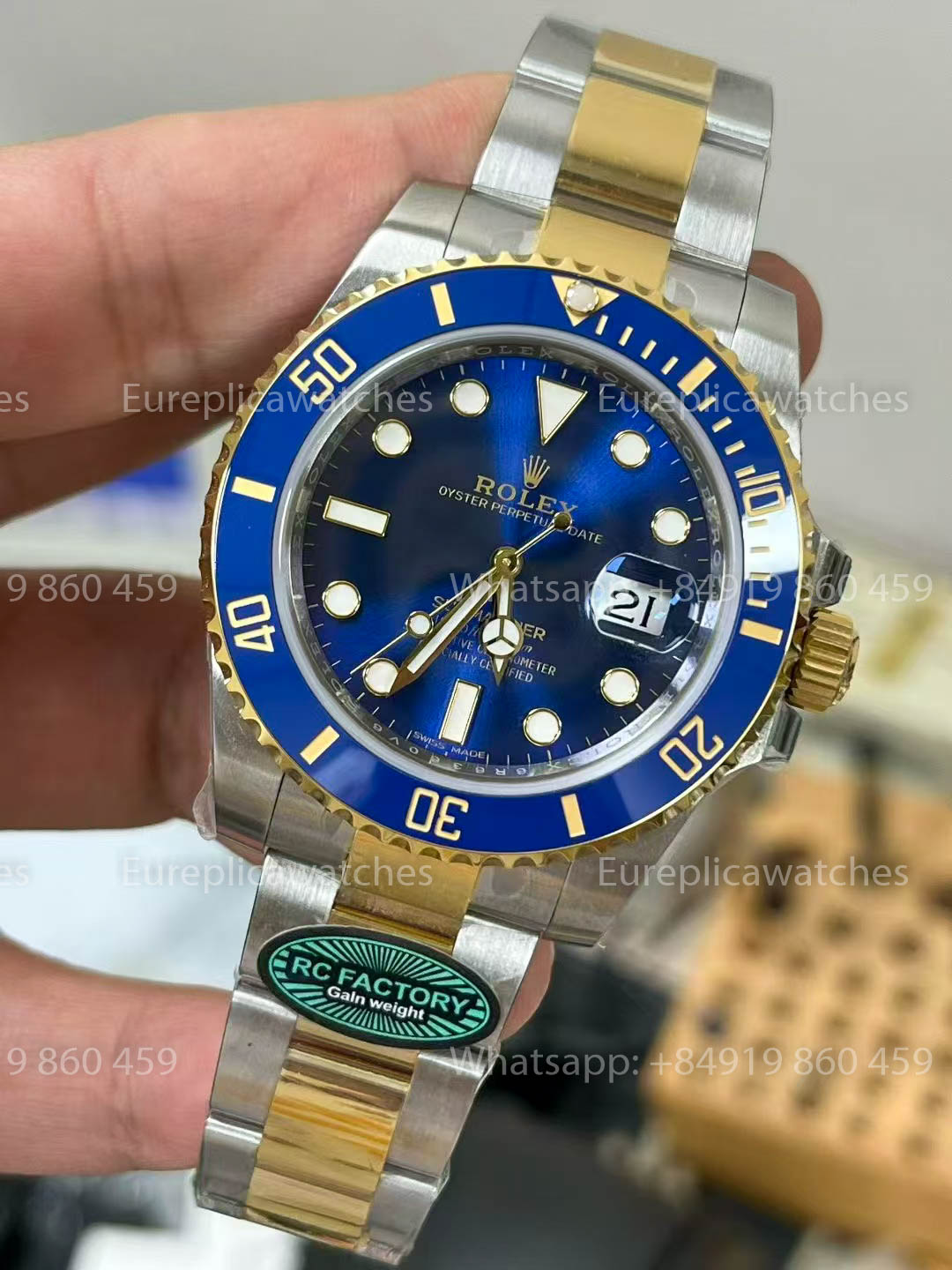 Rolex Submariner M126613LB-0002 41MM versão melhor 1:1 RC Fabbrica CounterWeight Version