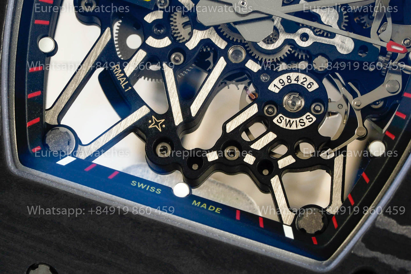 Richard Mille RM35-02 Rafael Nadal Black  Carbon TPT versione migliore 1:1 VA Fabbrica