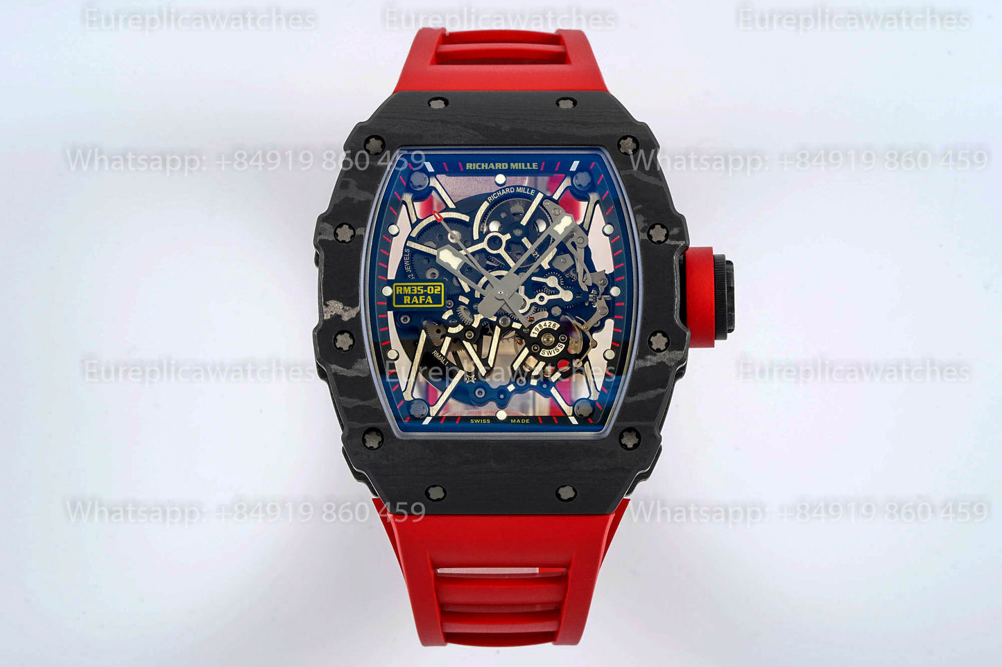 Richard Mille RM35-02 Rafael Nadal Red cinturino TPT versione migliore 1:1 VA Fabbrica
